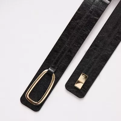 Worthington Stretch Belt With Oversized Hook Hardware Womens