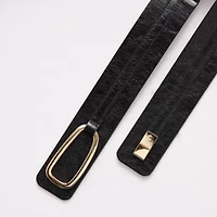 Worthington Stretch Belt With Oversized Hook Hardware Womens