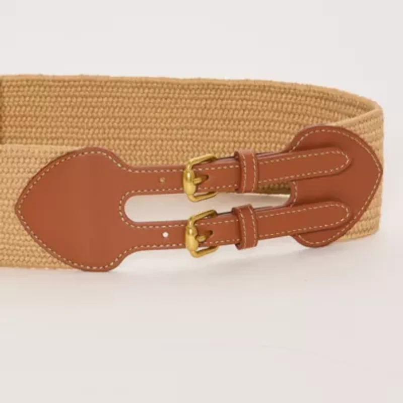a.n.a Two Buckle Stretch Belt Womens