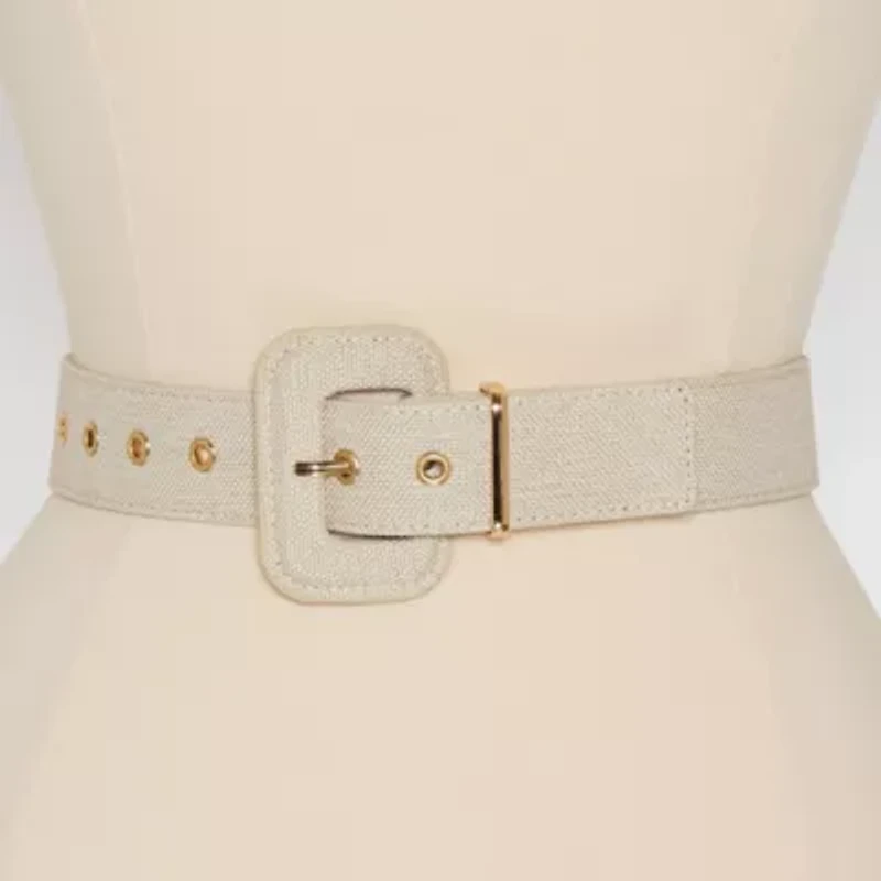 Liz Claiborne Fabric Pant Belt With Metal Keeper Womens