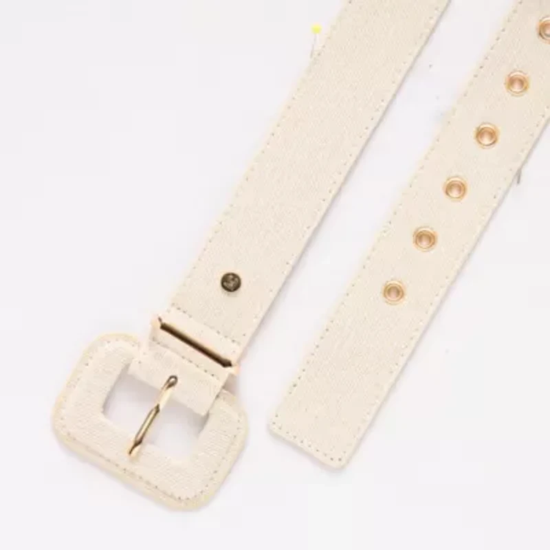 Liz Claiborne Fabric Pant Belt With Metal Keeper Womens
