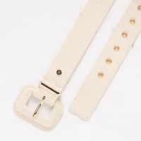 Liz Claiborne Fabric Pant Belt With Metal Keeper Womens