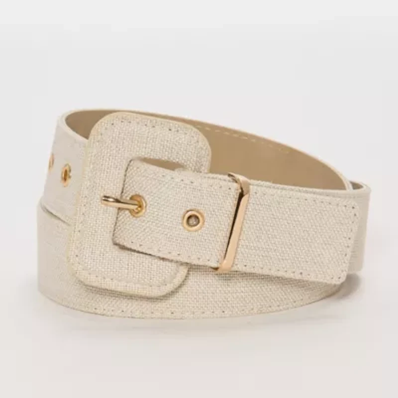 Liz Claiborne Fabric Pant Belt With Metal Keeper Womens