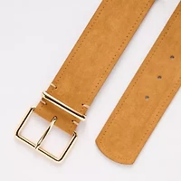 Worthington Faux Suede Sleek Pant Belt Womens