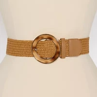 Liz Claiborne O-Ring Buckle Strech Belt Womens