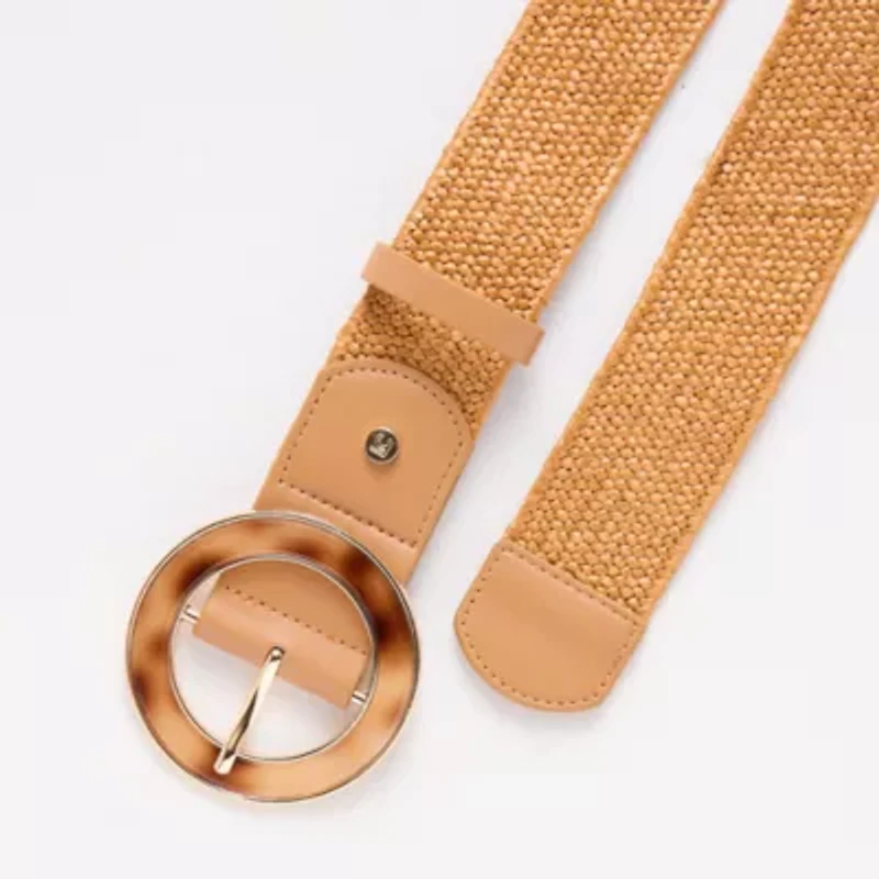 Liz Claiborne O-Ring Buckle Strech Belt Womens