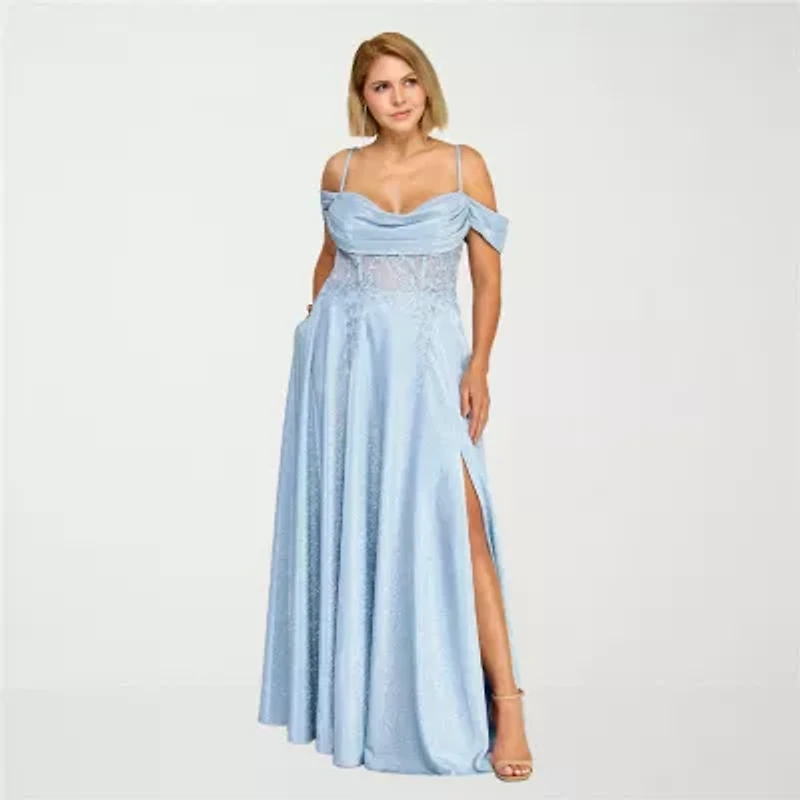 City Triangle Womens Juniors Plus A-Line Dress