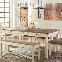 Signature Design by Ashley® Roanoke Rectangular Wood-Top Dining Table