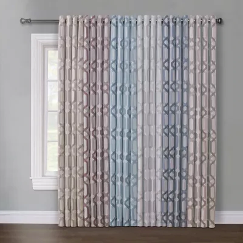 Regal Home Walker Grommet Top Light-Filtering Single Curtain Panel