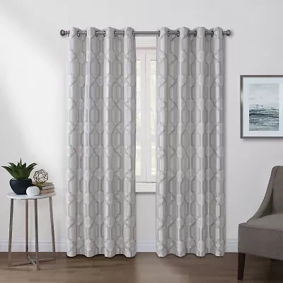 Regal Home Walker Grommet Top Light-Filtering Single Curtain Panel