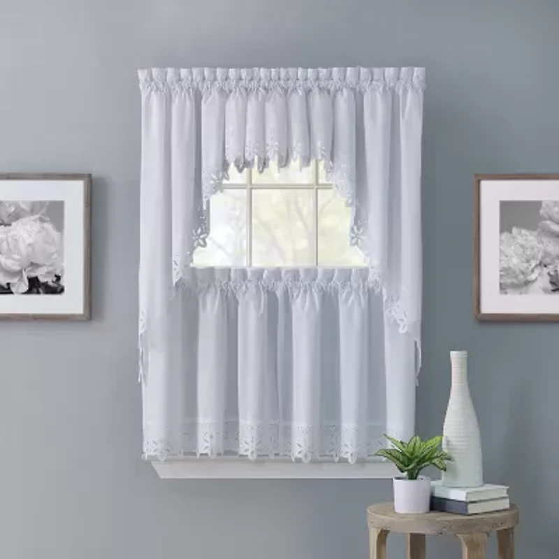 Regal Home Battenburg Tailored Rod Pocket Valance