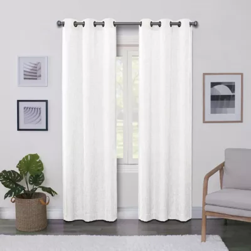 Regal Home Surfaces Solid Grommet Top Light-Filtering Single Curtain Panel