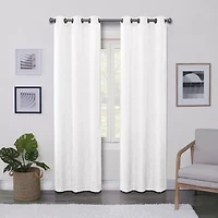 Regal Home Surfaces Solid Grommet Top Light-Filtering Single Curtain Panel