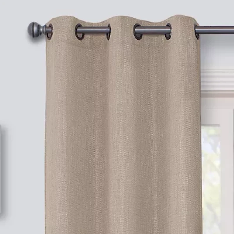 Regal Home Surfaces Solid Grommet Top Light-Filtering Single Curtain Panel