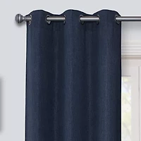 Regal Home Surfaces Solid Grommet Top Light-Filtering Single Curtain Panel