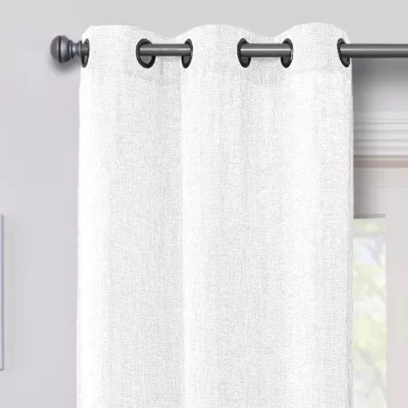 Regal Home Surfaces Solid Grommet Top Light-Filtering Single Curtain Panel