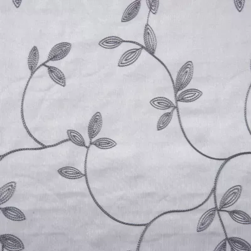Max Blackout Mystique Grommet Top Embroidered 100% Single Curtain Panel