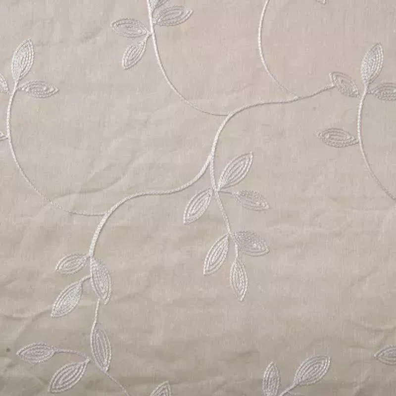 Max Blackout Mystique Grommet Top Embroidered 100% Single Curtain Panel