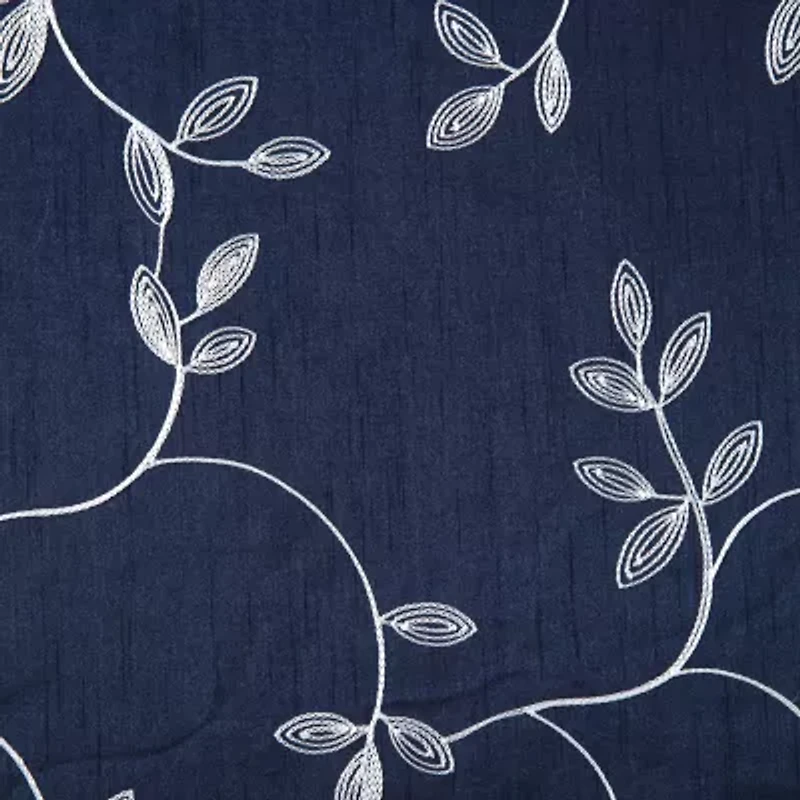 Max Blackout Mystique Rod Pocket Embroidered 100% Single Curtain Panel