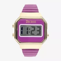 Decree® Womens Stainless Steel Digital Expansion Bracelet Watch