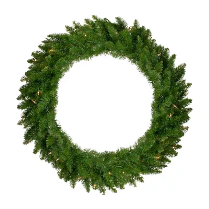 36'' Pre-Lit Eastern Pine Artificial Christmas Wreath - Clear Lights