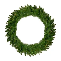 36'' Pre-Lit Eastern Pine Artificial Christmas Wreath - Clear Lights