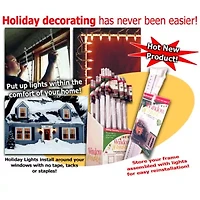The Window Wonder For Christmas Lights - 4 Rod Pack