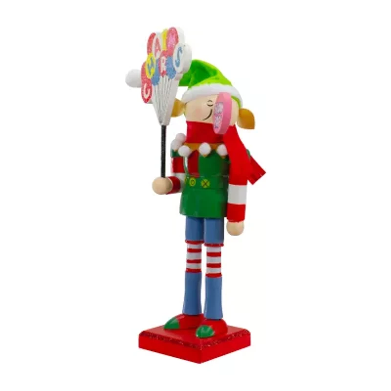 11'' Tootsie Roll Charms Blow Pop Wooden Christmas Elf Figure