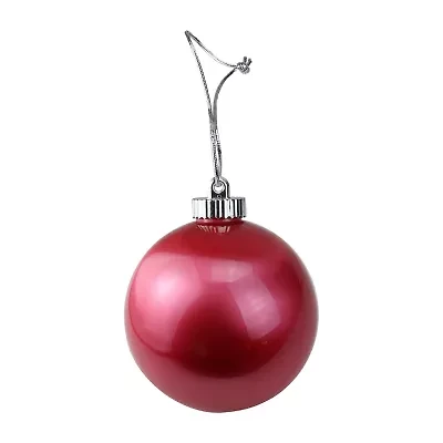 3ct Red LED Lighted Battery Operated Shatterproof Christmas Ball Ornaments 6'' (150mm)
