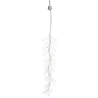 144 White Pre-Lit LED Mini Snow Branch Christmas Lights - 5 ft Silver Wire