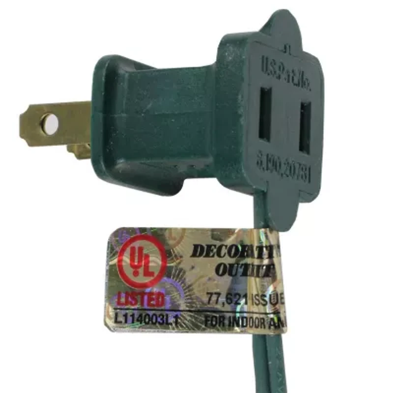 25-Count Clear C7 Twinkle Christmas Light  24ft Green Wire