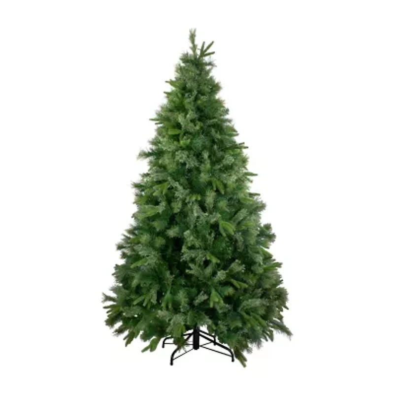 7.5' Green Medium Ashcroft Cashmere Pine Artificial Christmas Tree - Unlit