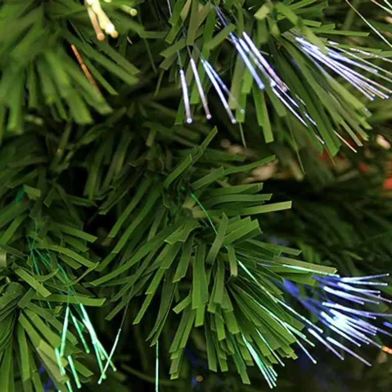 4' Pre-Lit Poinsettias Artificial Christmas Tree - Multicolor Lights