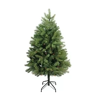 4' Pre-Lit Full Noble Fir Artificial Christmas Tree - Multi-Color Lights