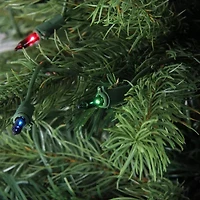 4' Pre-Lit Full Noble Fir Artificial Christmas Tree - Multi-Color Lights