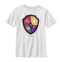 Little & Big Kid Boys Crew Neck Short Sleeve Regular Fit Wednesday Addams Graphic T-Shirt