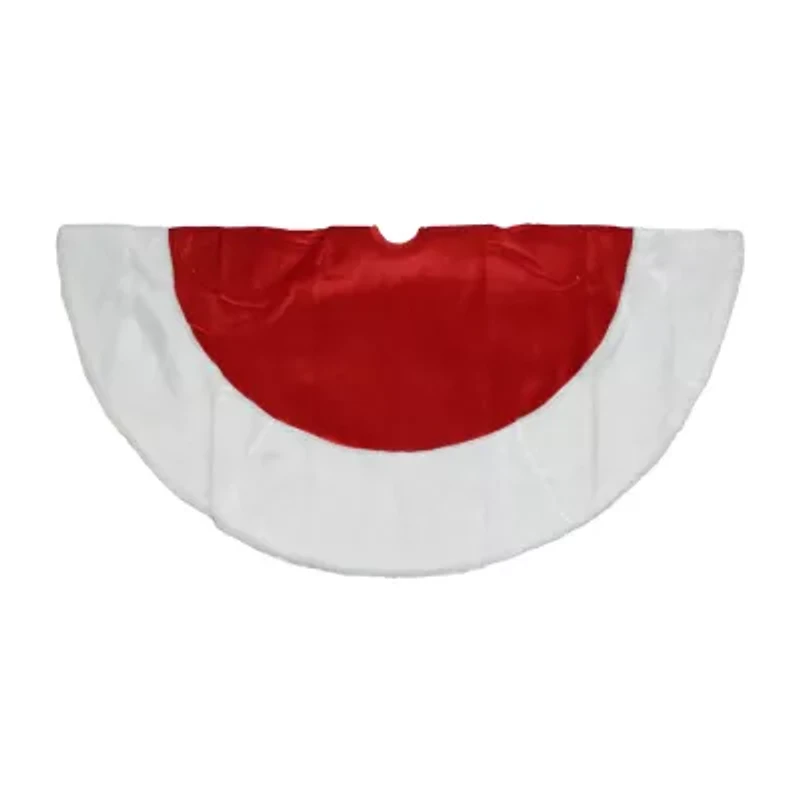 Northlight Red And White Traditional Border Tree Skirt