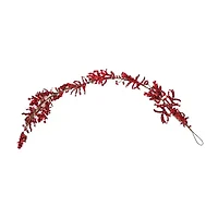 6' x 8'' Burgundy Red Berry Artificial Christmas Garland- Unlit