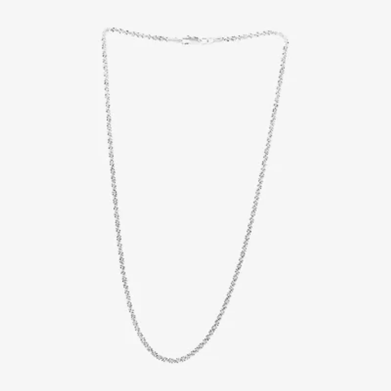 Silver Reflections Womens Pure Silver Over Brass 18 Inch Rolo Chain Necklace