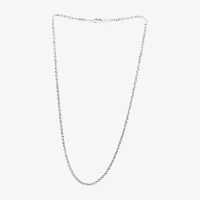 Silver Reflections Womens Pure Silver Over Brass 18 Inch Rolo Chain Necklace