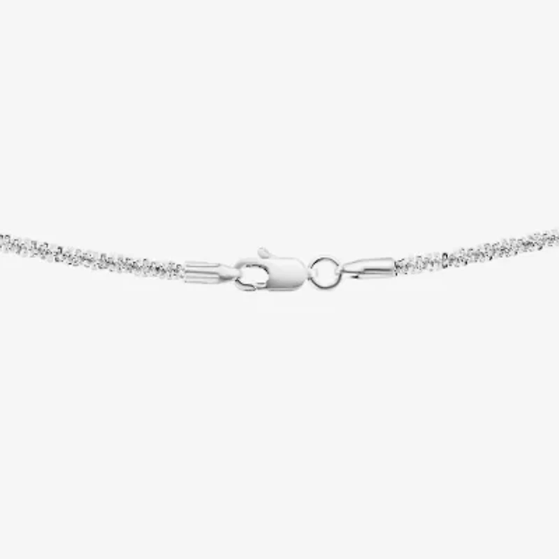 Silver Reflections Womens Pure Silver Over Brass 18 Inch Rolo Chain Necklace