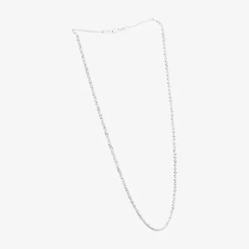 Silver Reflections Womens Pure Silver Over Brass 18 Inch Rolo Chain Necklace