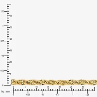 Unisex Adult 10K Gold 18 Inch Rope Chain Necklace
