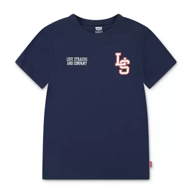 Levi's® Little Boys Crew Neck Short Sleeve Regular Fit Graphic T-Shirt