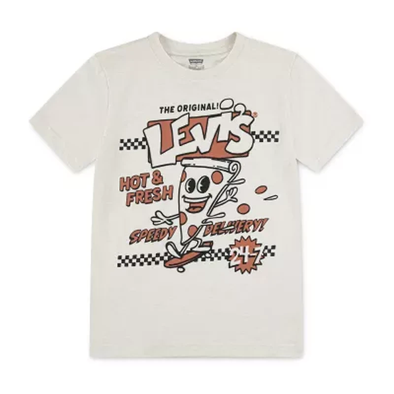 Levi's® Little Boys Crew Neck Short Sleeve Regular Fit Graphic T-Shirt