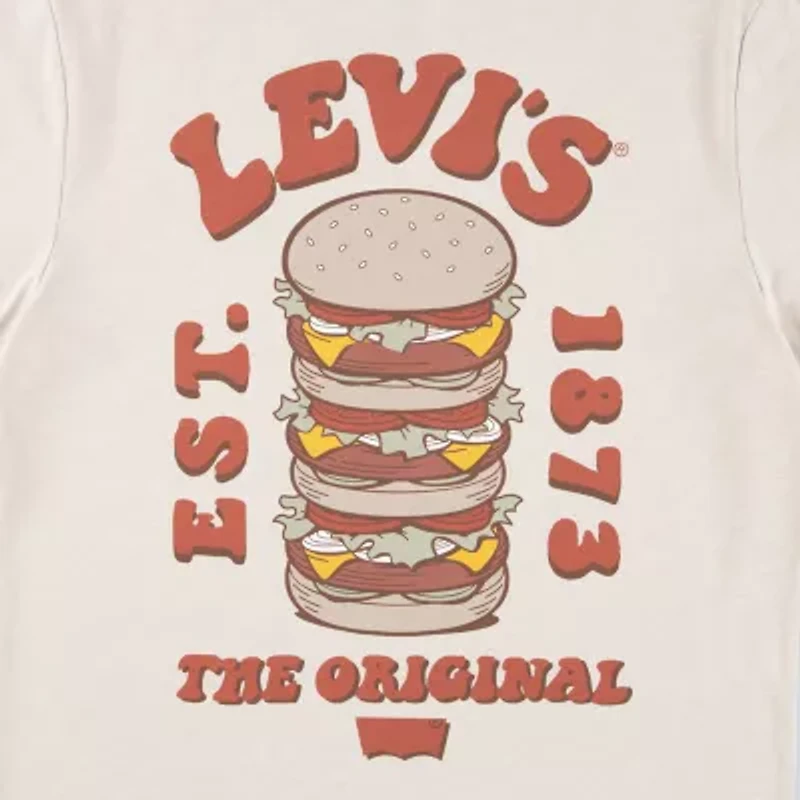 Levi's Big Kid Boys Crew Neck Short Sleeve Regular Fit Graphic T-Shirt