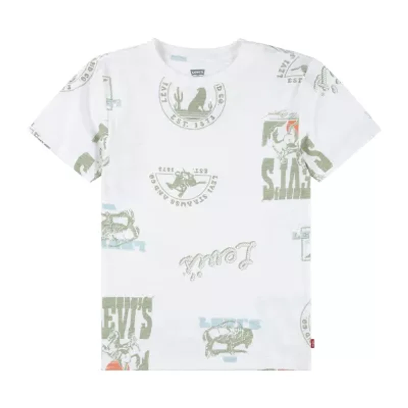 Levi's® Big Kid Boys Crew Neck Short Sleeve Regular Fit Graphic T-Shirt