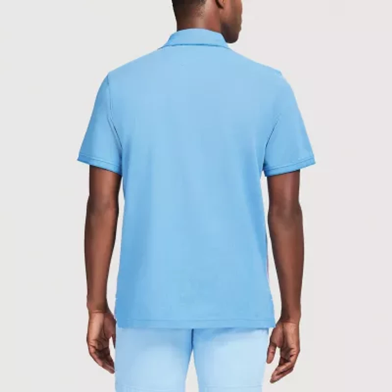 IZOD Advantage Performance Stripe Mens Regular Fit Short Sleeve Polo Shirt