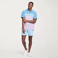 IZOD Advantage Performance Stripe Mens Regular Fit Short Sleeve Polo Shirt