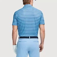 IZOD Swingflex Elite Stripe Mens Regular Fit Short Sleeve Polo Shirt